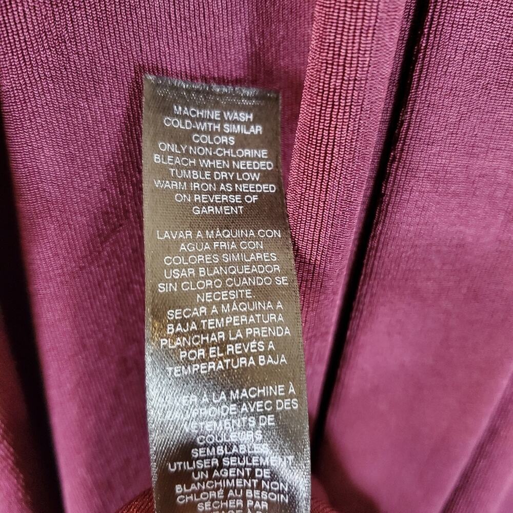 Chico's travelers Classic Long line cardigan sweater Dark Purple Size MED - Picture 8 of 11
